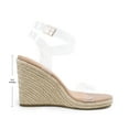 thumbnail image 2 of DREAM PAIRS Womens Open Toe Espadrilles Dressy Platform Sandals Buckle Ankle Strap Stylish Wedges Sandals, 2 of 5
