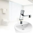 thumbnail image 4 of Grifo de ahorro de agua, grifo dosificador de cierre automático chapado, grifo de retardo de tiempo para baño público, grifos cromados con botón pulsador para cocina casera, baño, 4 of 5