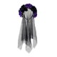 thumbnail image 1 of Minnieouse Diadema de malla decorativa portátil para mujer, flor elegante para fiesta de Halloween, diadema para disfraz de mujer, tocado, regalo de Accesorio para el cabello Negro Púrpura Minnieouse  AP018154-06, 1 of 6