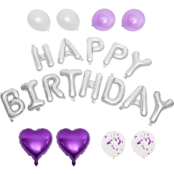 KAKOWELY 1 juego de globos de feliz cumpleaños, globos decorativos de cumpleaños, juego de globos para fiesta