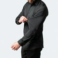 thumbnail image 4 of Camisa de hombre de manga larga elástica de cuatro lados que no necesita planchado con brillo de seda y sensación vertical, 4 of 6