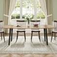 thumbnail image 3 of Tribesigns Modern Dining Table for 6-8 People, 70.8 Inch Rectangle Kitchen Table, 3 of 5