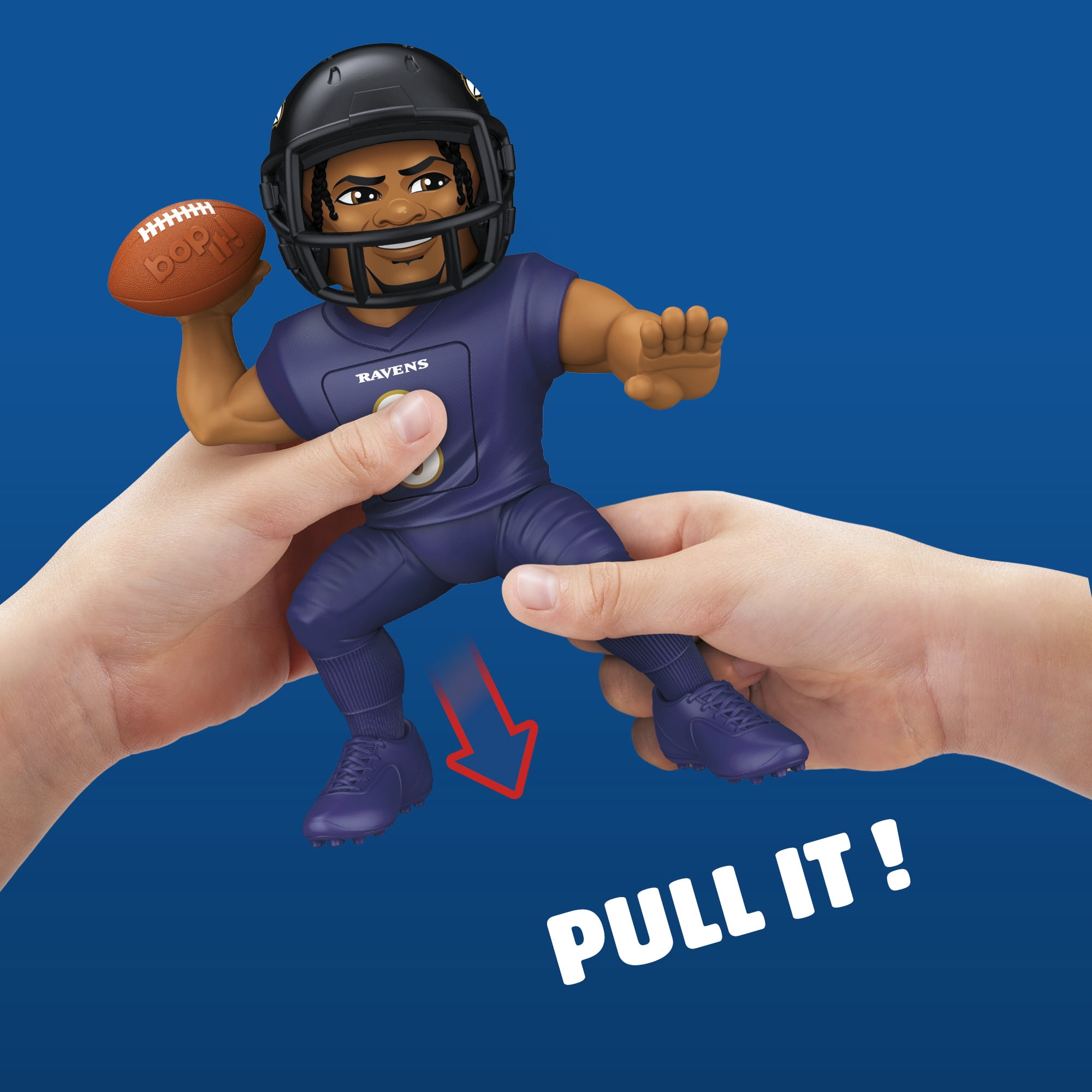 Bop It! Lamar Jackson Edition Game, Officially Licensed NFL Games for Kids and Teens, 8+