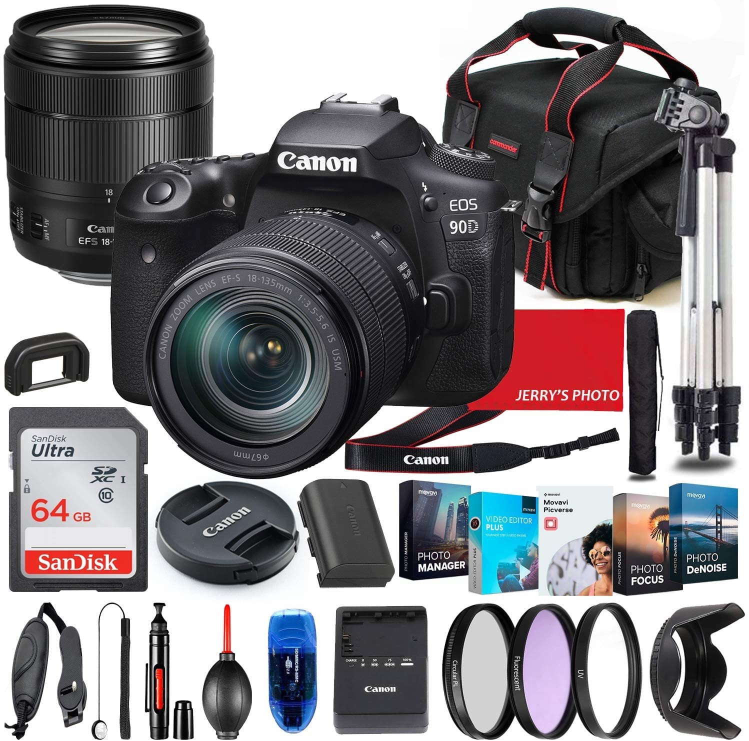 Canon EOS 90D DSLR Camera with 18-135mm Lens 6pc Graduated Filter Kit and  More and Essential Bundle; Includes: SanDisk Extreme PRO 64GB Memory Card  Camera, Photo & Video Digital Cameras Electronics christkindlmarket.com