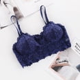 thumbnail image 1 of Sujetador push-up sin aros de acero con tirantes dobles para niñas, ropa interior con encaje de girasol, hermoso sujetador con espalda envuelta, tipo tubo, para mujeres, 1 of 5