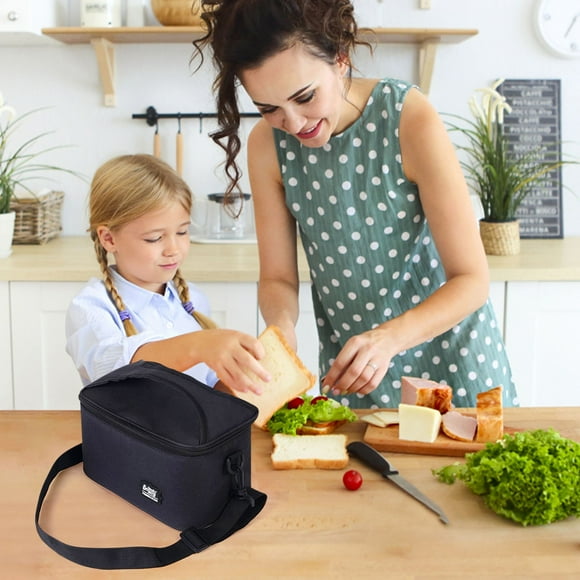 Kcavykas Ventes de Liquidation Rangement pour la Maison Organisateur Sac Isotherme Papier D\'aluminium Épaissi Tissu Oxford Lunch Lunchbox Lunch Box Sac Sac de Rangement pour Travailleurs de Bureau
