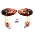 thumbnail image 1 of Universal Retro Motorcycle Mirrors Pair Adjustable Convex Design Weatherproof Durable Handlebar Mount, 1 of 7
