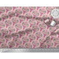 thumbnail image 2 of Soimoi Rayon Crepe Fabric Moroccan Damask Fabric Prints By Yard 46 Inch Wide, 2 of 3