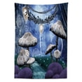 thumbnail image 3 of Ambesonne Trippy Tablecloth Rectangular Table Cover, Dreamy Forest Mushroom, 60"x84", Multicolor, 3 of 4