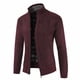 thumbnail image 4 of Qarigey Manténgase cómodo y a la moda con un suéter de punto para hombres Cárdigan de punto de amplia aplicación Chaquetas cálidas Abrigos y chamarras azufaifo rojo l, 4 of 6