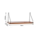 thumbnail image 5 of Estantes Estantes De Pared De Madera Nórdica Particiones De Una Palabra De Madera Maciza Pared Del Porche De La Sala De Estar Colgante De Pared Del Dormitorio Cateissary HA023374-00, 5 of 7