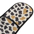 thumbnail image 2 of Dailycode Double Sided Oven Mitt with Loop Heat Resistant Kitchen Long Potholders 7" x 35" Gold and Black Cow Print, 2 of 6
