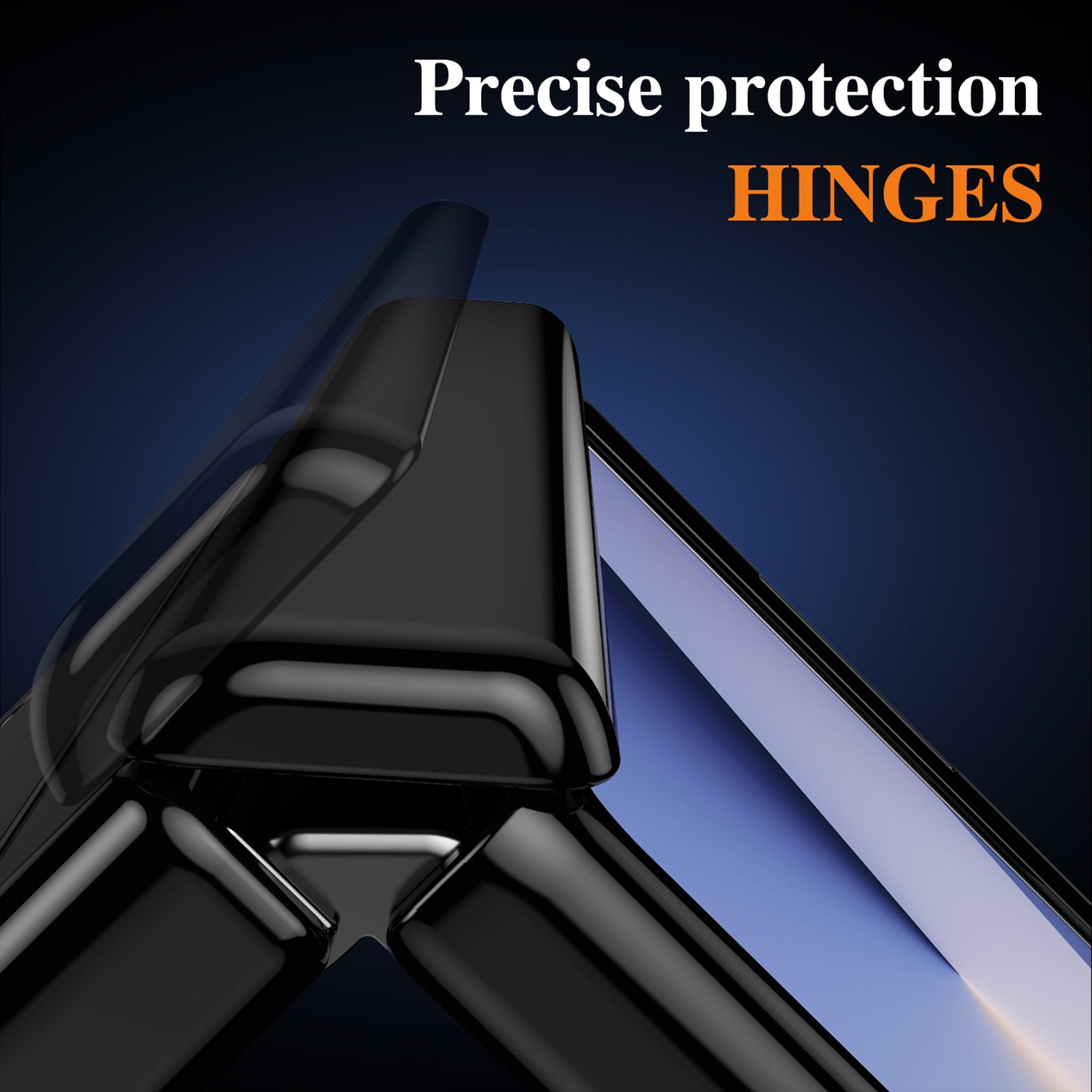 ELEHOLD Rugged Case for Samsung Galaxy Z Fold 3 Case,Built-in Screen Protector Flip Kickstand Hinge Protection Slim Full Body Protective Phone Case for Samsung Galaxy Z Fold 3,Black