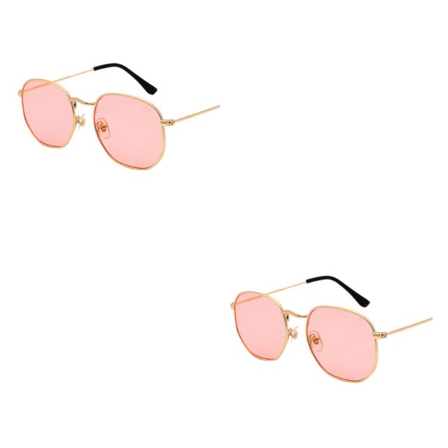 Qarigey Gafas de sol cuadradas pequeñas para hombres y mujeres Protección Materiales cómodos Lentes polarizadas oro mar rosa C10 oro rosa mar C10 2Conjunto
