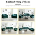 thumbnail image 6 of 146.5” Green Modular Sofa, 4 Seater L Shaped Chenille Sectional for Living Room, Cloud Couch with Ottoman, Sofá moderno, 6 of 14