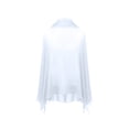 thumbnail image 5 of PBFRDSJ Women's Y2K Open Front Cardigan Textured Lettuce Trim Long Sleeve Loose Streetwear Chiffon Cover Up, 5 of 7