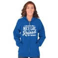 thumbnail image 3 of Another Nice Day Ruined Funny Work Unisex Fleece Graphic Zip Up Hoodie Brisco Brands 4X, 3 of 6