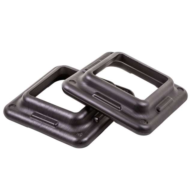 Escalones aeróbicos originales de The Step (fabricados en EE. UU.) en negro para usar con la plataforma aeróbica Step, tamaño gimnasio (2 unidades)