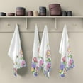 thumbnail image 4 of GZHJMY Kitchen Dish Towels, Watercolor Spring Flower Garden Kitchen Towels Set of 4 Super Soft Absorbent Dish Towels Set Microfiber Polyester Kitchen Decorative Tea Towels, 28x18 Inch Washcloths, 4 of 7