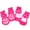 Pink RabbitM, variant on UDIYO 4Pcs Cats Dogs Cotton Warm Anti-Slip Cartoon Pattern Socks Shoes Pet Supplies