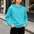 thumbnail image 4 of Amkhujs Boys Shirts Fall Fashion Long Sleeve Lightweight Sweatshirts Casual Loose Solid Pullover Hoodies for Going Out Wear, 4 of 9