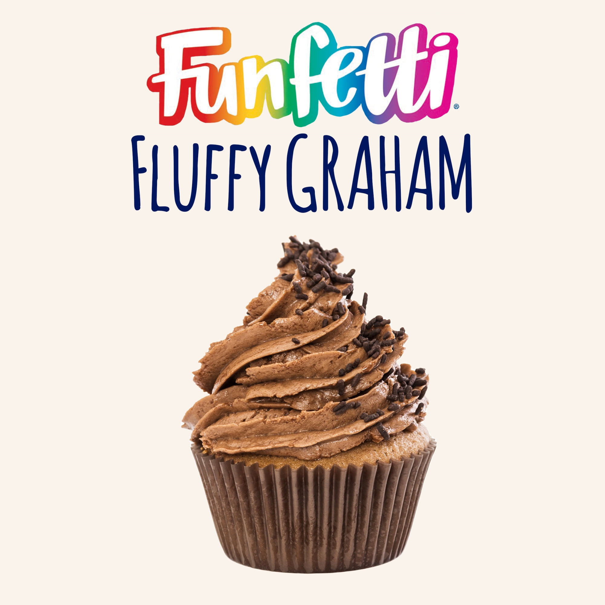 Pillsbury Funfetti S'mores Fluffy Graham Flavored Frosting, 12 Oz Tub