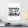 thumbnail image 3 of Inspirational Wall Art Remember Why You Started Plain Motivation Wall Decor for Home Office Gym Inspiring Success Quote Print Ready to Hang Unframed, 3 of 18