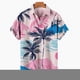 thumbnail image 3 of Camisas gráficas con sombras de palmeras para hombres, ropa con impresión 3D, camisas hawaianas de playa, blusas Y2K de manga corta, ropa vintage, blusa con solapa, 3 of 5