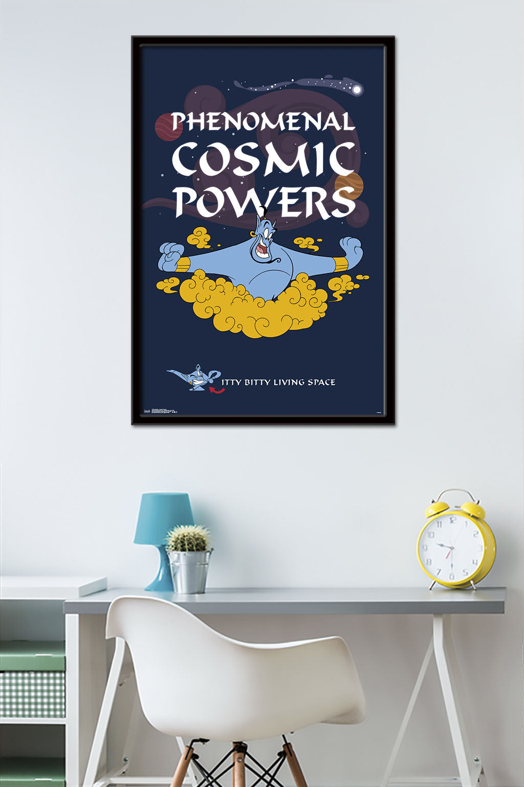 Disney Aladdin - Cosmic Powers Wall Poster, 22.375" x 34", Framed
