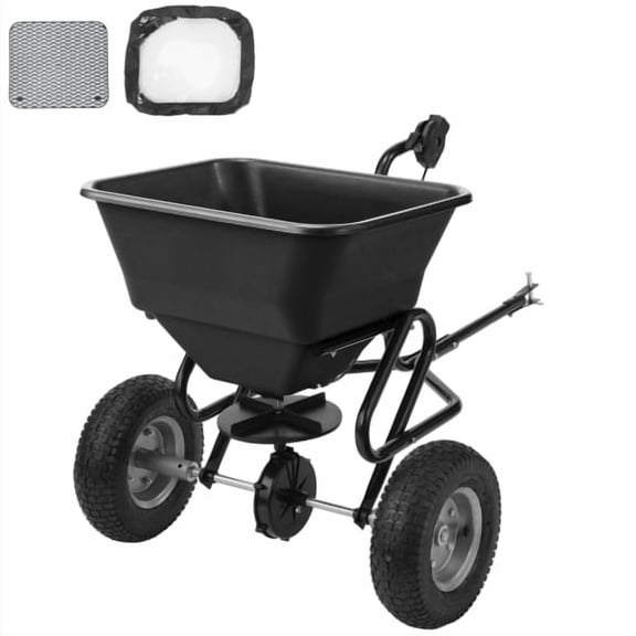 Zimtown Garden Cart Garden Wagon Wood Wagon ALL Terrain Pulling Red