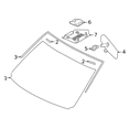 thumbnail image 2 of New Genuine Nissan Cover-Inside Mirror 96329CA100 / 96329-CA100 OEM, 2 of 10