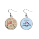 thumbnail image 1 of Love Paris France Eiffel Tower Pendientes de sandía verano lóbulo desgaste Unbranded M, 1 of 3