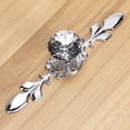 thumbnail image 6 of 5 Pcs 4.7" Drawer Dresser Knobs Pull Handles - Crystal Glass Diamond Decorative Knobs with Plate, Cabinet Cupboard Door Knobs with Screws for Kitchen Bathroom Office Decoration, 6 of 7