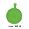 thumbnail image 1 of stanreset 100pcs Base Pendentif Plateau Rond Blanc Auto-Assemblage Découvertes Artisanat Collier Pendentifs Accessoire Mode Coloré Vert, 1 of 8