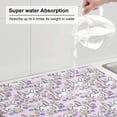 thumbnail image 6 of Kdxio Purple Rabbit for Dish Drying Mat,24*18 inch Absorbent Dish Drainer Kitchen Counter,Large Size Dish Drying Pad for Countertops,Draining Racks, 6 of 9