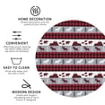 thumbnail image 3 of Picia Buffalo Plaid Forest Printed Leather Coasters for Drinks, 4" Drink Coasters Set of 4 for Tabletop Protection, Handmade Luxurious Home Décor and Housewarming Gift -Round Shape, 3 of 6