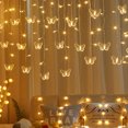 3.5M Pink Fairy Lights Garland Curtain String Light Living room
