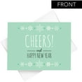 thumbnail image 5 of 2026 Happy New Year – Blank Holiday Greetings Fold Over Cards & Envelopes – for Christmas and New Year’s Gifts and Presents | 10 Cards and 10 Envelopes per Pack | 4.25 x 5.5” (Green Cheers), 5 of 7
