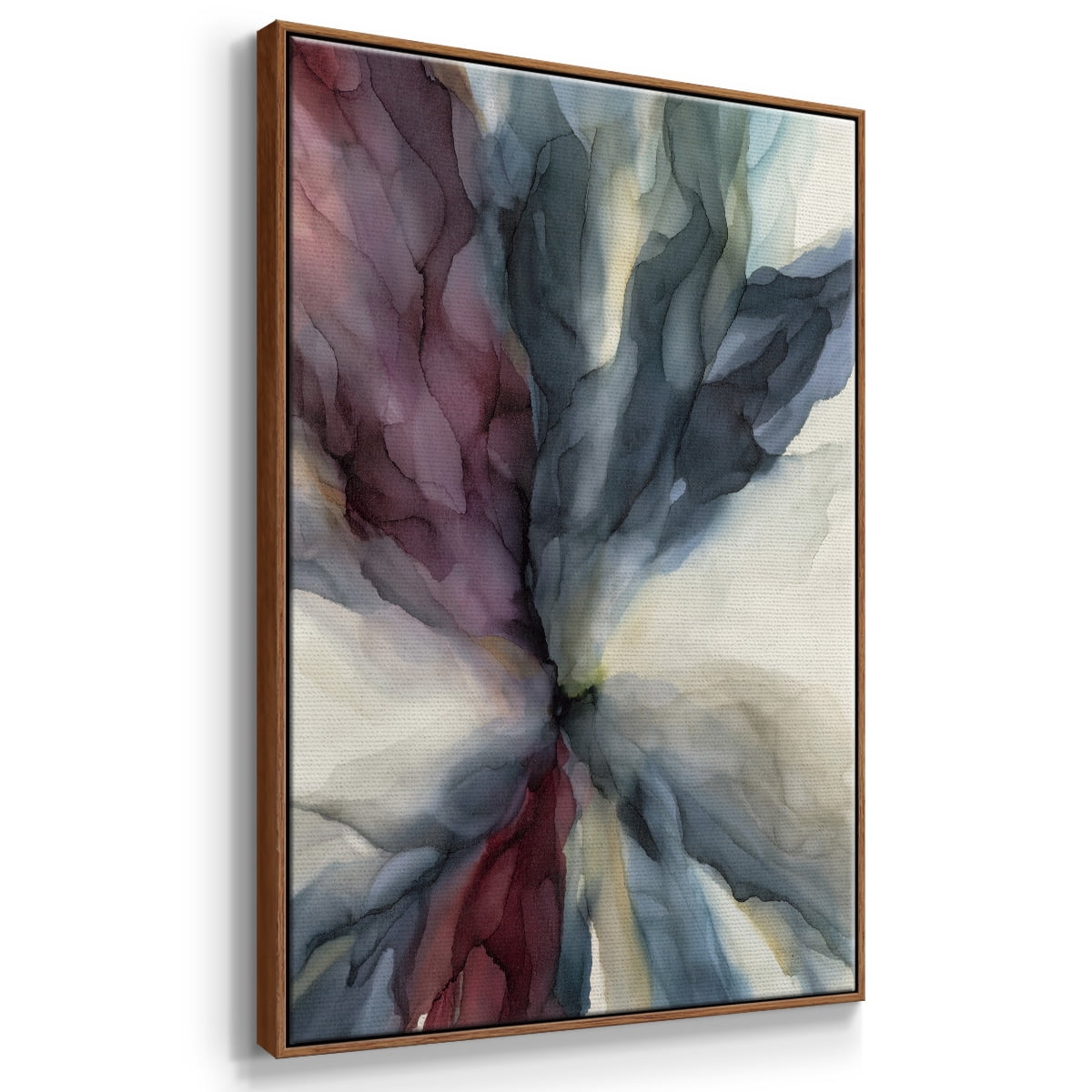 Untitled Framed Premium Gallery Wrapped Canvas - Ready to Hang - 17 x 25 - Walnut Floating Frame