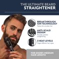 thumbnail image 3 of Arkam Beard Straightener for Men - Original Heated Beard Brush Kit w/Anti-Scald Feature, Dual Action Hair Comb and Travel Bag for Short to Medium Beards -Costume Accessories and Grooming Gifts for Men, 3 of 9