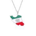 thumbnail image 1 of keepw Iran Map Pendant Necklace Unique Gift For Special Occasions Iran Pendant Necklaces Good Gifts Rigid color 1Set, 1 of 6