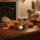 thumbnail image 4 of Portavelas de Metal Pavo Azulado, Figura Decorativa de Pájaro de Otoño, Centro de Mesa de Acción de Gracias con Acabado Bronceado, 11 x 10 cm para Decoración de Mesa, Chimenea o Vitrina, 4 of 6