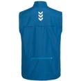 thumbnail image 2 of Men's Lightweight Windproof Sleeveless Golf Vest Full Zip Stand Collar Athletic Gilet with Reflective Print Rear Zipper Pocket Dark Blue 3XL, 2 of 6