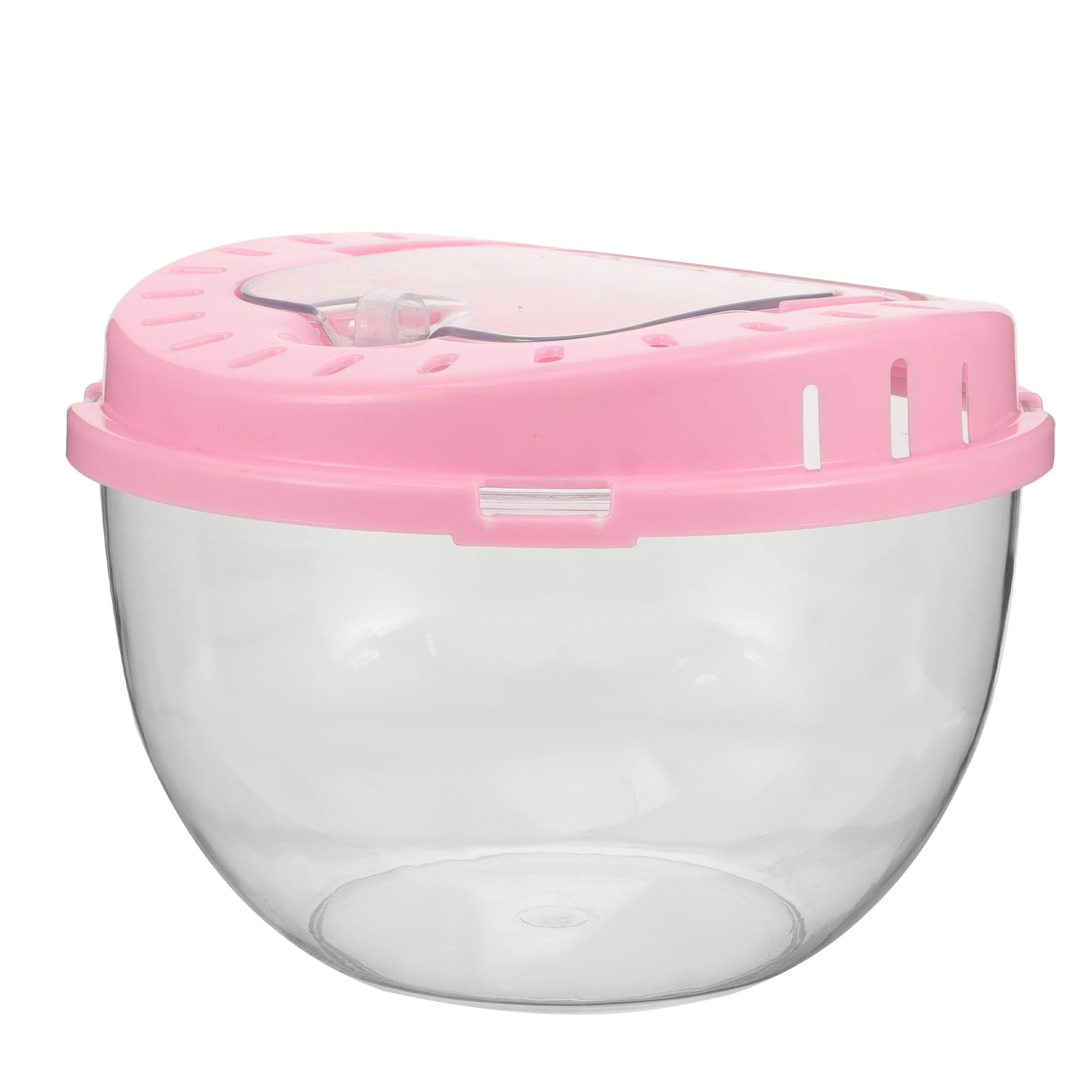 FOMIYES Pink Plastic Hamster Travel Case for Storage and Outdoor Use 2Pcs
