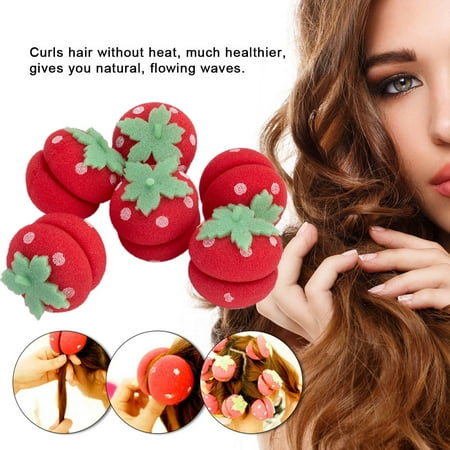 6pcs Sponge Hair Curler Rollers Hair Care Foam Balls Curlers Bun