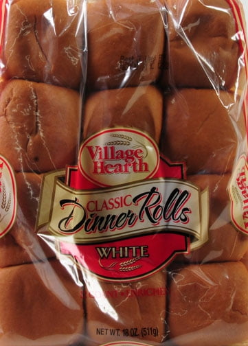 Village Hearth Classic White Dinner Rolls, 12 count, 18 oz