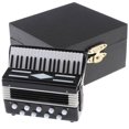 thumbnail image 3 of destyer Miniature Metal Accordion Instrument for 1/12 Dollhouse Decor ACCS Black, 3 of 9