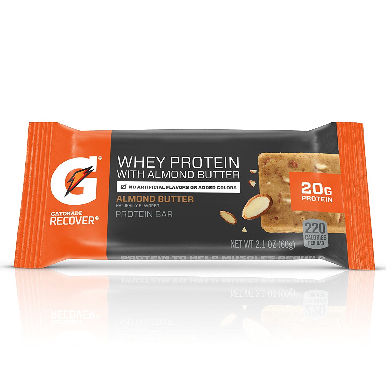 Gatorade Whey Protein Almond Butter Bars, 2 Oz., 12 Count