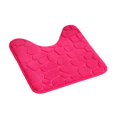 thumbnail image 1 of Contour Bath Rug Memory Foam Mat 3D Pebble 20”L x 20”W Pink, 1 of 6