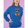 thumbnail image 2 of Fashion Bear Cool Boy Hoodie Women -Image by Shutterstock, Female Large, 2 of 4